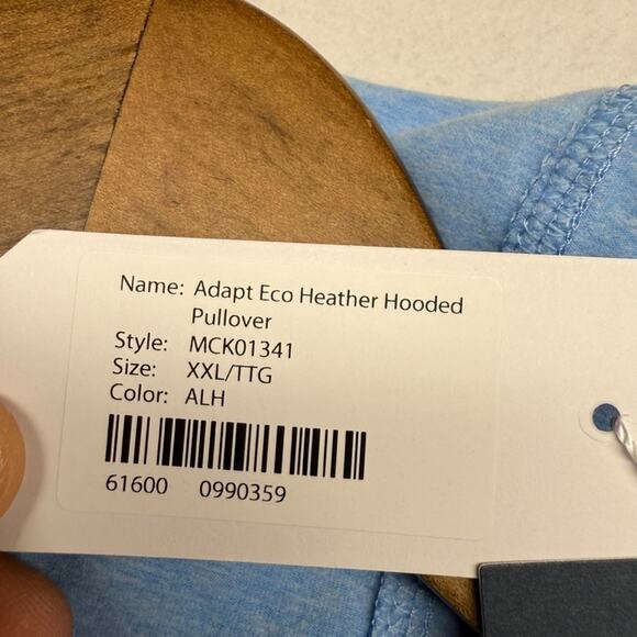 West Virginia University Hoodie Men's 2XL Blue Retro Lightweight Vault Logo NEW - Picture 6 of 9